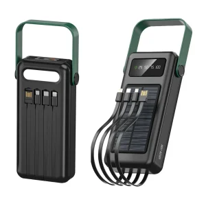 پاوربانک خورشیدی گرین لاین Solar Max 30000 از دو نمای مختلف