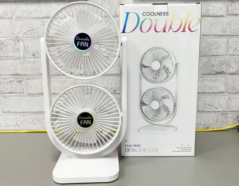 پنکه رومیزی شارژی S30 Double با جعبه Coolness