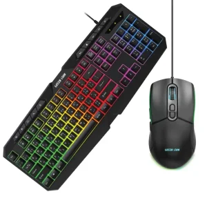 ست کیبورد و ماوس گیمینگ گرین لاین Greenlion مدل GK-400