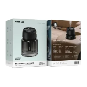 جعبه دستگاه خوشبوکننده گرین لاین Greenlion Fragrance Diffuser با ظرفیت ۱۳۰ میلی‌لیتر
