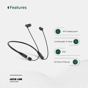 خرید هندزفری گردنی بی‌سیم گرین لاین Greenlion Neck X