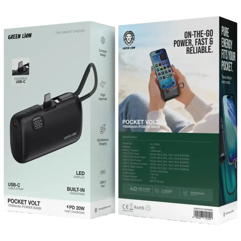 جعبه پاوربانک گرین لاین Pocket Volt