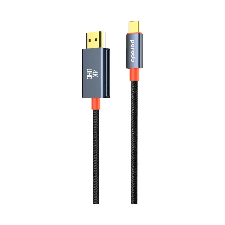 کابل تبدیل USB-C به HDMI پرودو Porodo با پشتیبانی از 4K