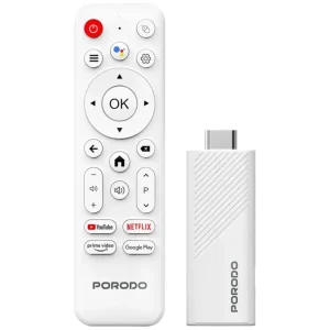 اندروید باکس هوشمند پرودو مدل Smart Streaming TV Stick 4K با دستیار صوتی گوگل PDH313WH
