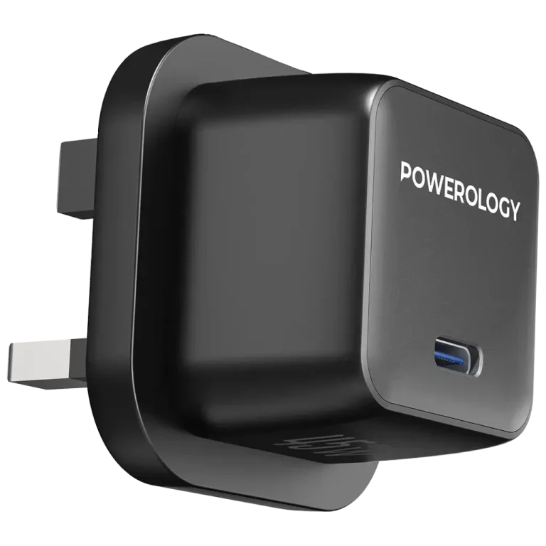 شارژر دیواری ۴۵ وات پاورولوژی Powerology QX GaN با فناوری GaN