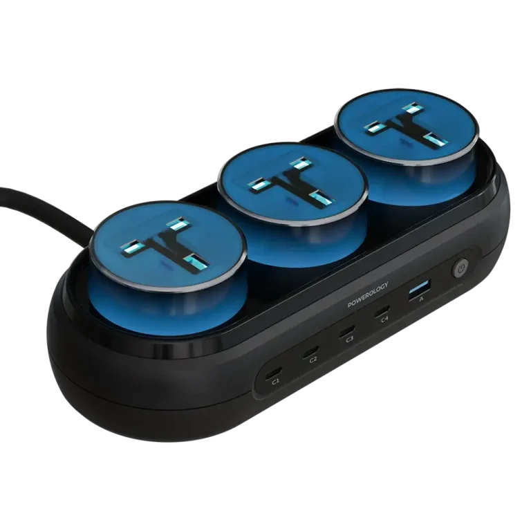 پاور استیشن پاورولوژی Powerology Holix با فناوری GaN مدل PWHPS413GY