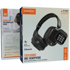 جعبه هدفون بلوتوثی پرودو مدل Soundtec Touchwave ANC PDJYBN618