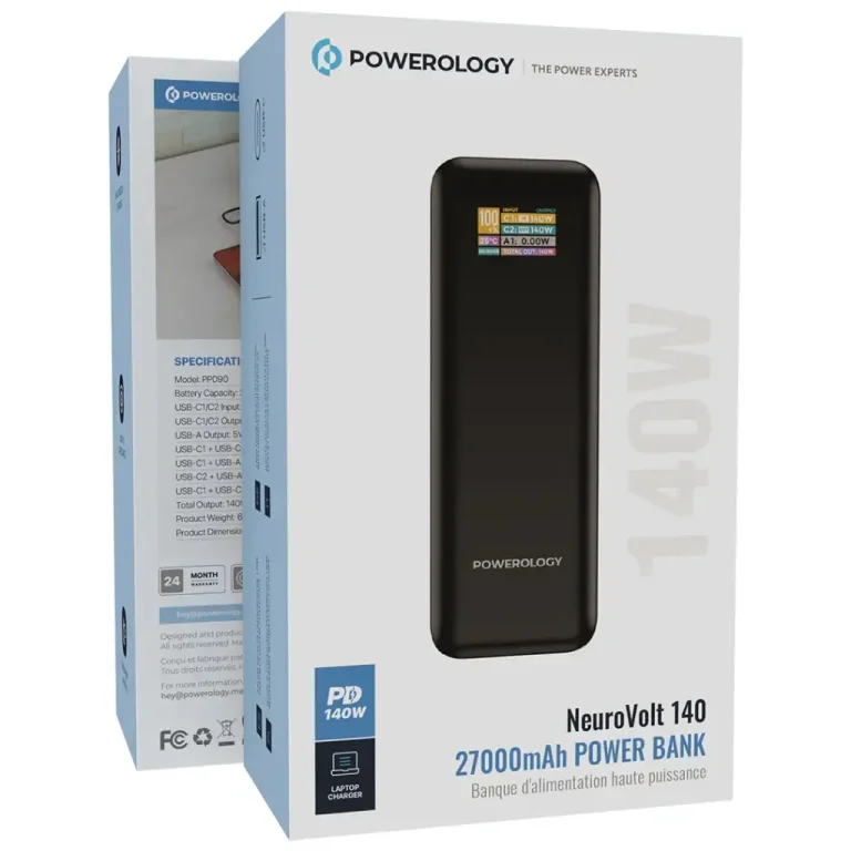 جعبه پاوربانک پاورولوژی NeuroVolt 140W