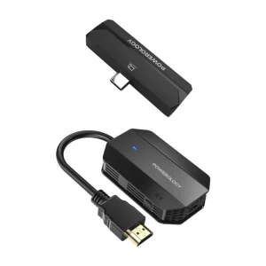 دانگل بی‌سیم HDMI به Type-C پاورولوژی Powerology با برد ۵۰ متر