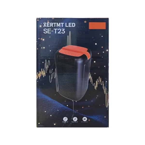 اسپیکر بلوتوثی قابل حمل XERTMT مدل SE-T23 با نورپردازی LED