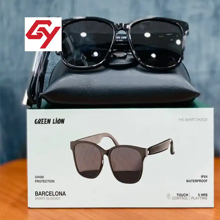 جعبه عینک هوشمند گرین لاین Barcelona با کنترل لمسی و لنز UV400