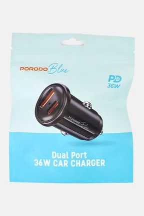 جعبه شارژر فندکی ۳۶ وات پرودو Porodo با بلوتوث، FM ترانسمیتر و نمایشگر رنگی