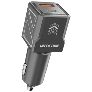شارژر فندکی ۶۰ وات گرین لاین Green Lion مدل Dual Volt GNDVC12CC