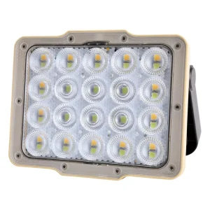 پروژکتور خورشیدی گرین لاین مدل GNFL13SOLGTBK با باتری ۴۸۰۰ میلی‌آمپر ساعت و ۴۳ LED