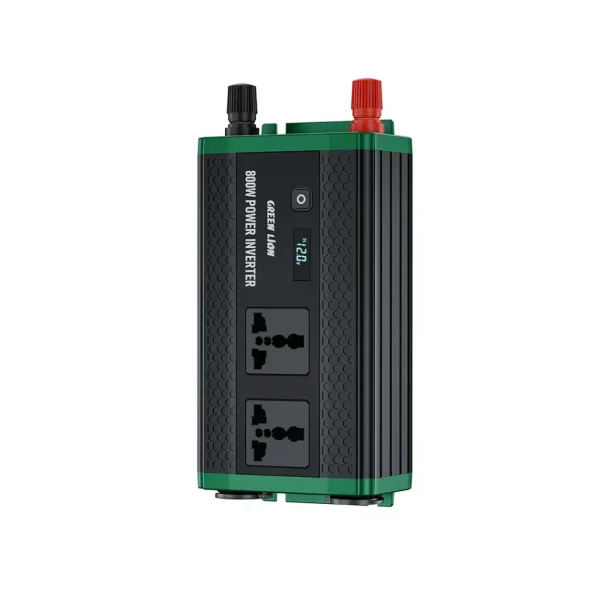 اینورتر خودرو ۸۰۰ وات گرین لاین مدل GC-350 GNGC350CRIN با گیره باتری