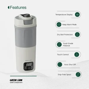مشخصات کتری برقی قابل حمل گرین لاین Green Lion Kettle & Go ظرفیت 600 میلی‌لیتر