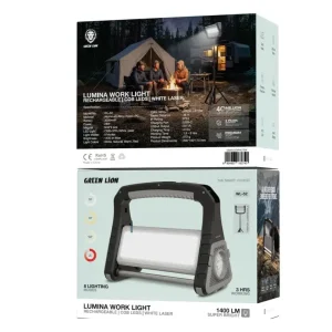 جعبه چراغ کار شارژی قابل حمل گرین لاین Green Lion Lumina مدل GNWL52MWLTBK