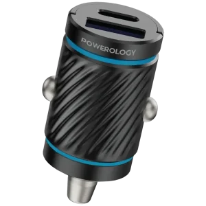 شارژر فندکی پاورولوژی Powerology Pico دو پورت با شارژ سریع PD 36W