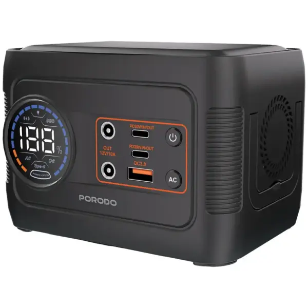 پاوراستیشن پرودو Porodo ForceBase 150W مدل PDD150GYBK با باتری 76.96Wh