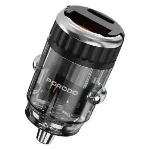 شارژر فندکی شفاف دو پورت پرودو Porodo مدل PDFWCH086 با توان 38 وات
